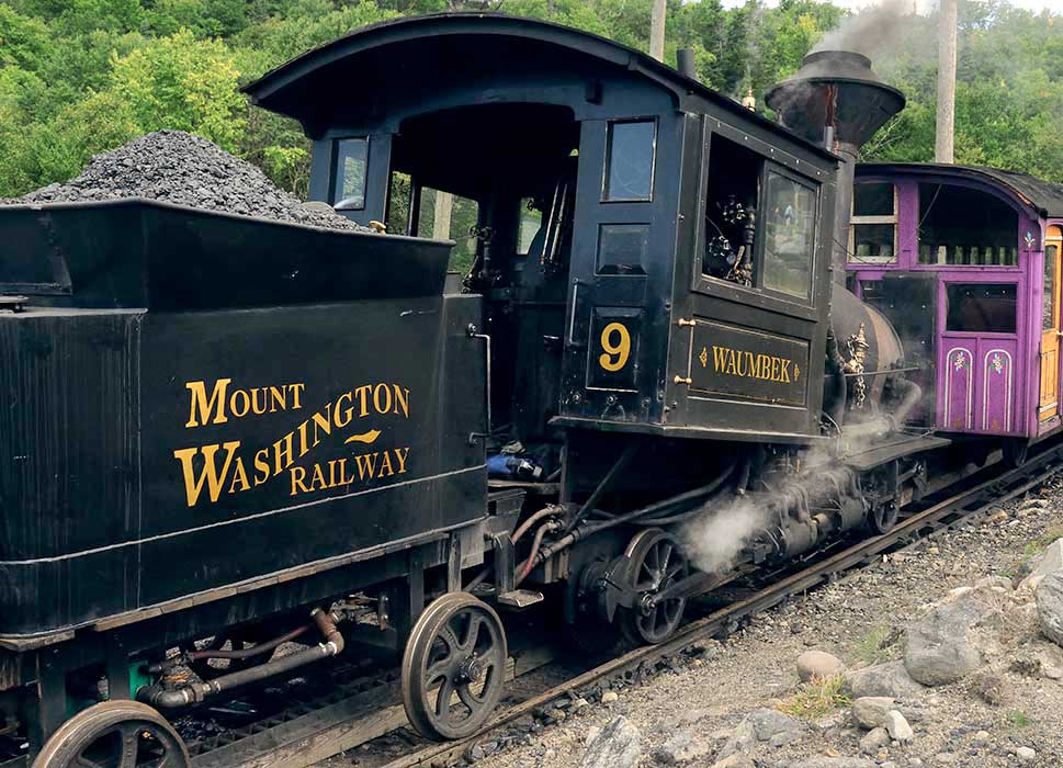 Steam Engine rests after climbing Mt. Washington