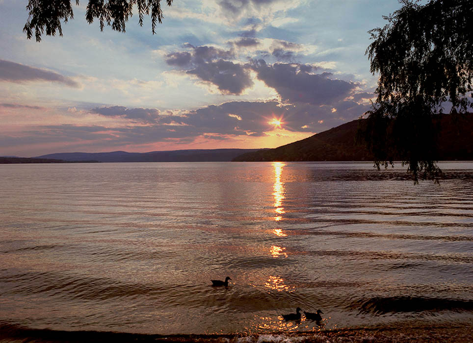 Keuka Lake at sunset
