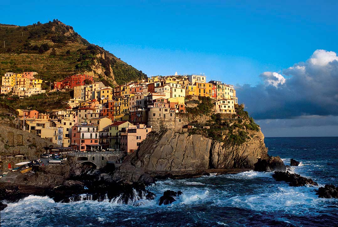 The fishing village of Manarola, Italy in the Cinque Terre