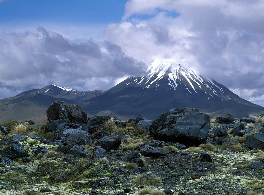 Mt. Ngauruhoe, the sleeping volcano, New Zealand